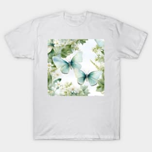 Butterflies Watercolor 2 - Cabbage T-Shirt